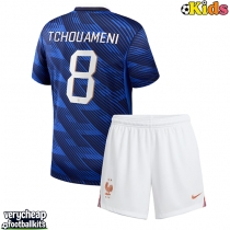 France Aurelien Tchouameni #8 Replica Home Minikit World Cup 2026 Short Sleeve (+ pants)